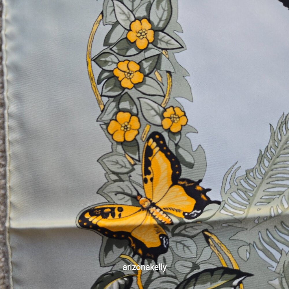 PERFECT Hermès Jungle Love Silk Scarf Leopards Robert Dallet - Picture 13 of 17